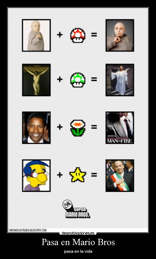 Pasa en Mario Bros -