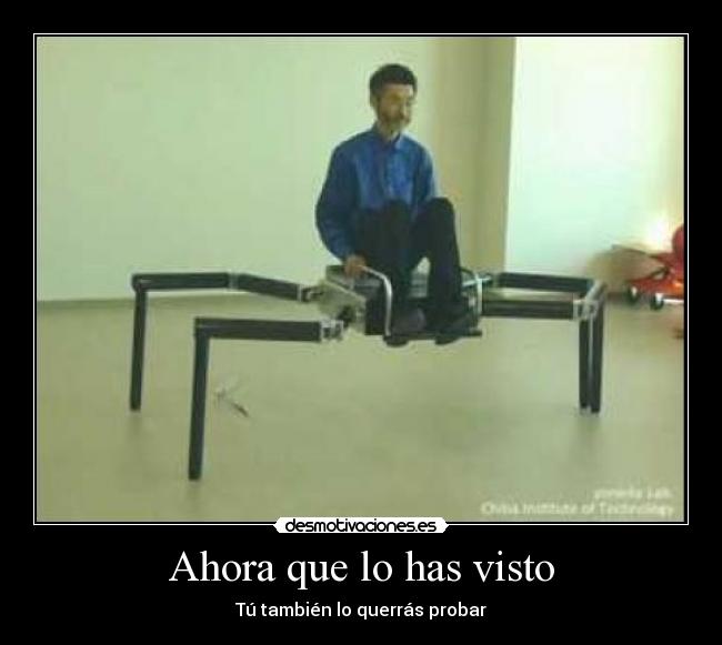 Ahora que lo has visto -