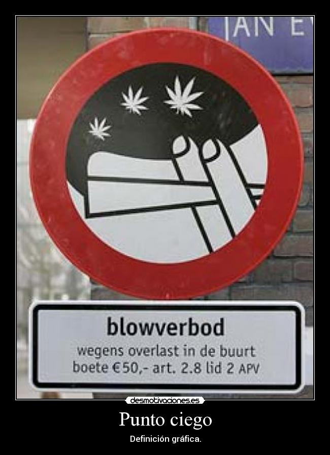 Punto ciego - Definición gráfica.