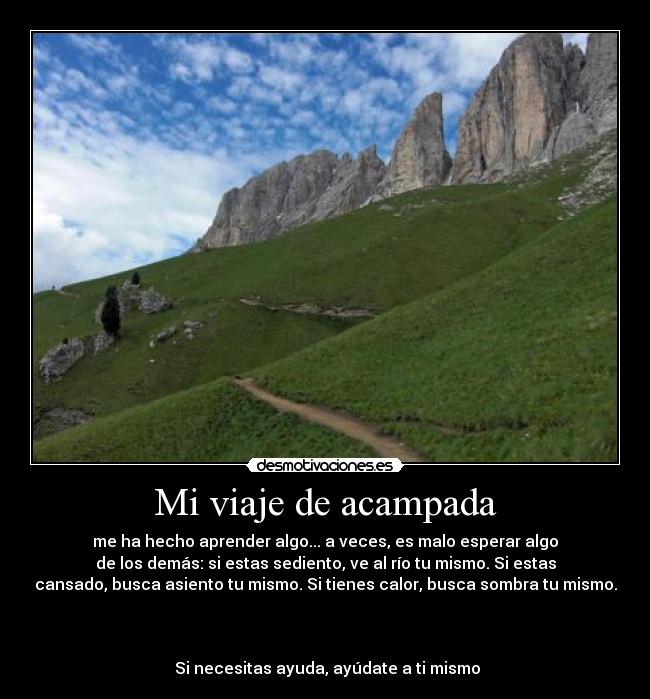 Mi viaje de acampada -