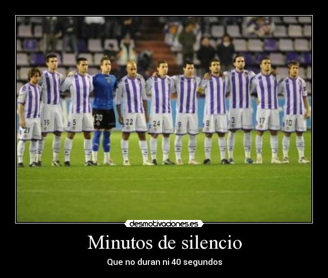 Minutos de silencio - Que no duran ni 40 segundos