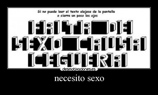 necesito sexo -
