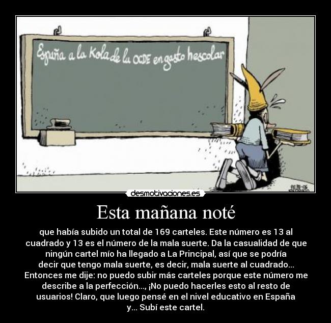 Esta mañana noté - 