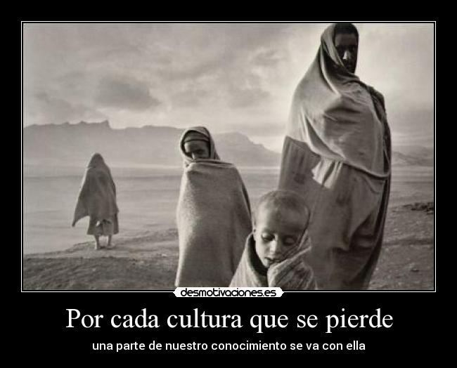 Por cada cultura que se pierde -