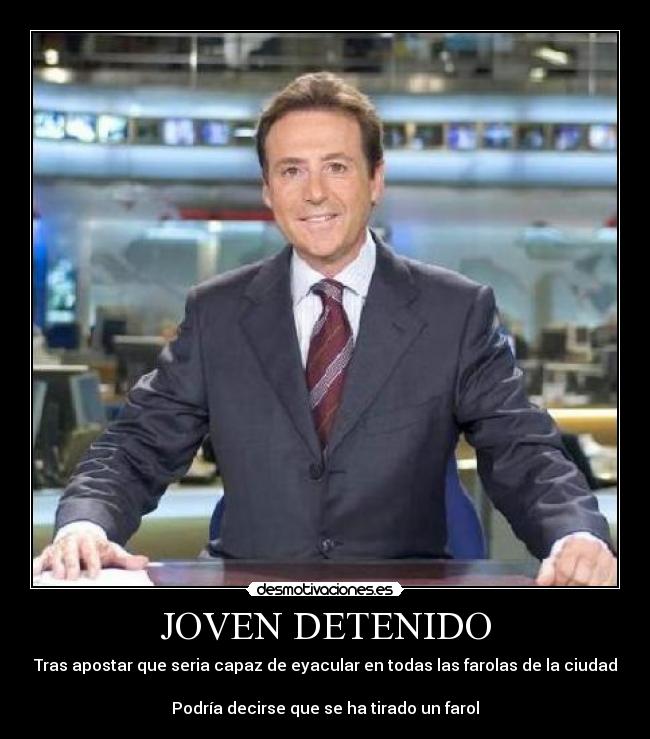 JOVEN DETENIDO - 