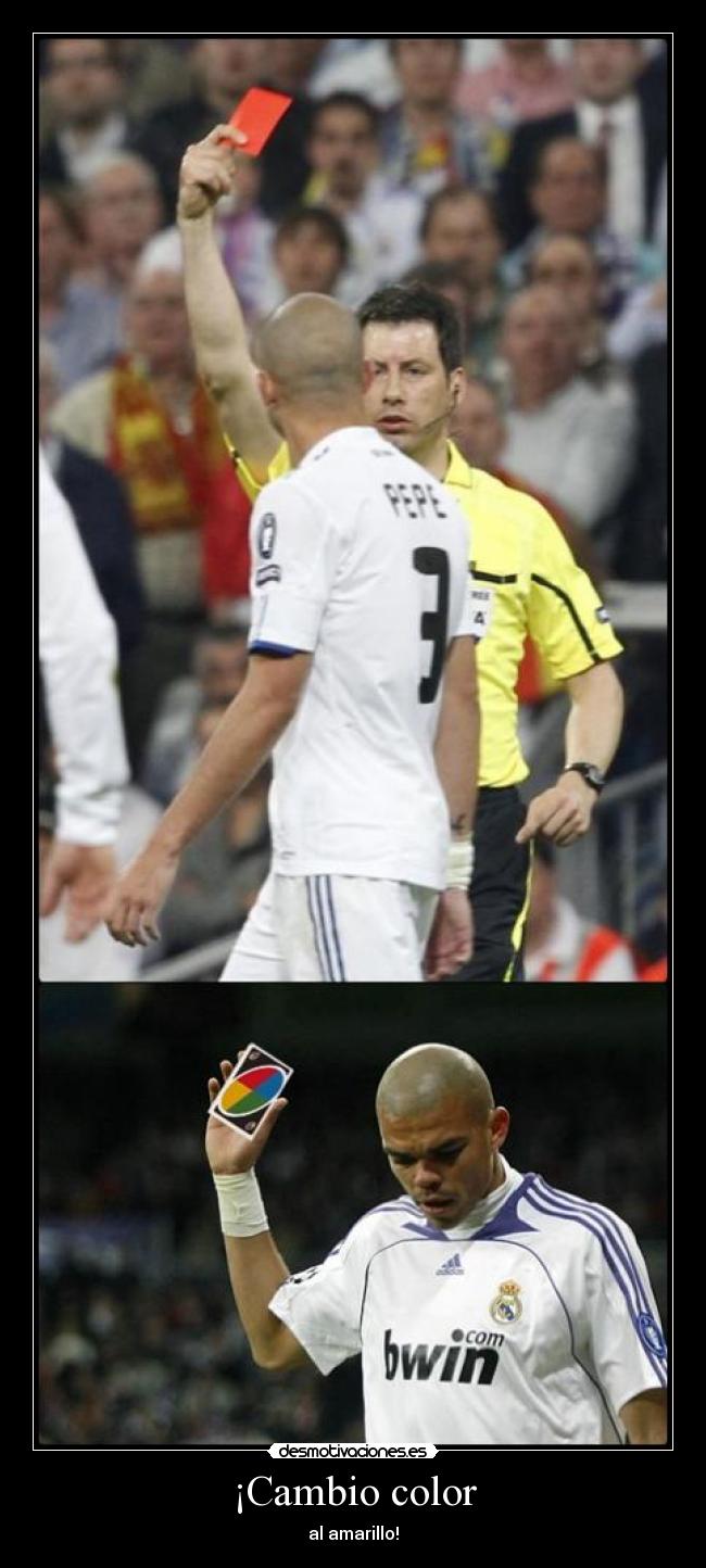 ¡Cambio color - al amarillo!