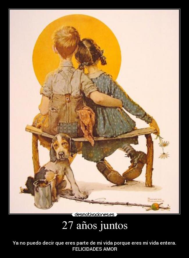 27 años juntos -