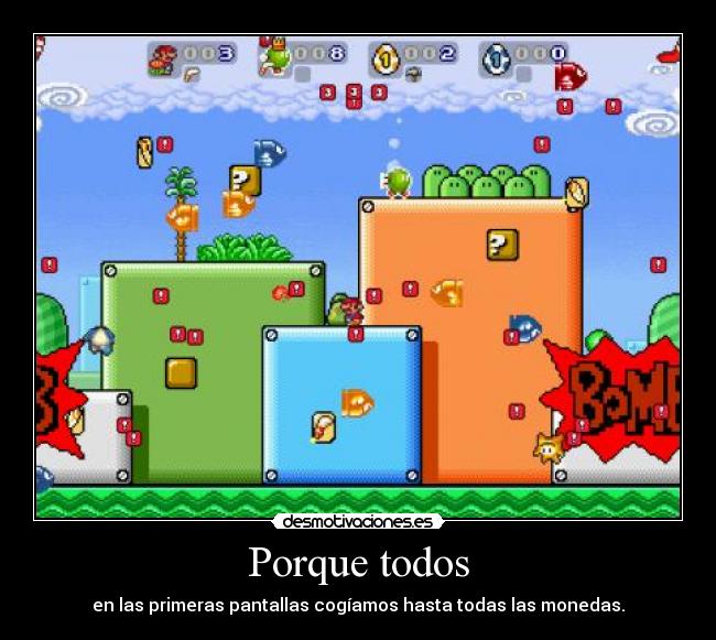 carteles mario juegos tipico desmotivaciones