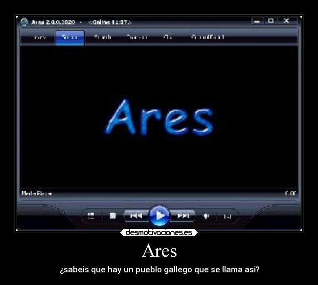 Ares - ¿sabeis que hay un pueblo gallego que se llama asi?