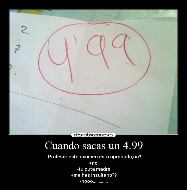 carteles examen nota profesor 499 desmotivaciones