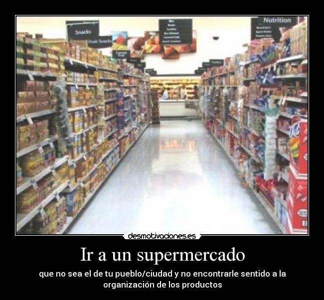 Ir a un supermercado -