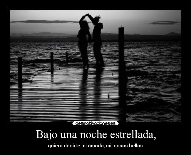 Bajo una noche estrellada, - 