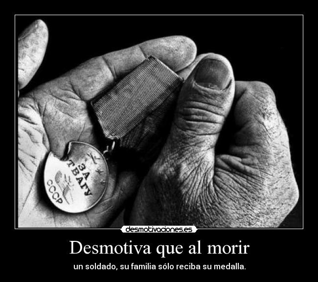 Desmotiva que al morir - 