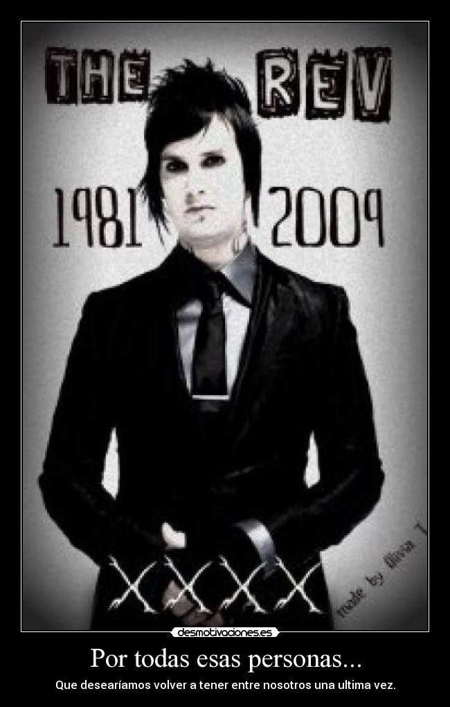 Por todas esas personas... -