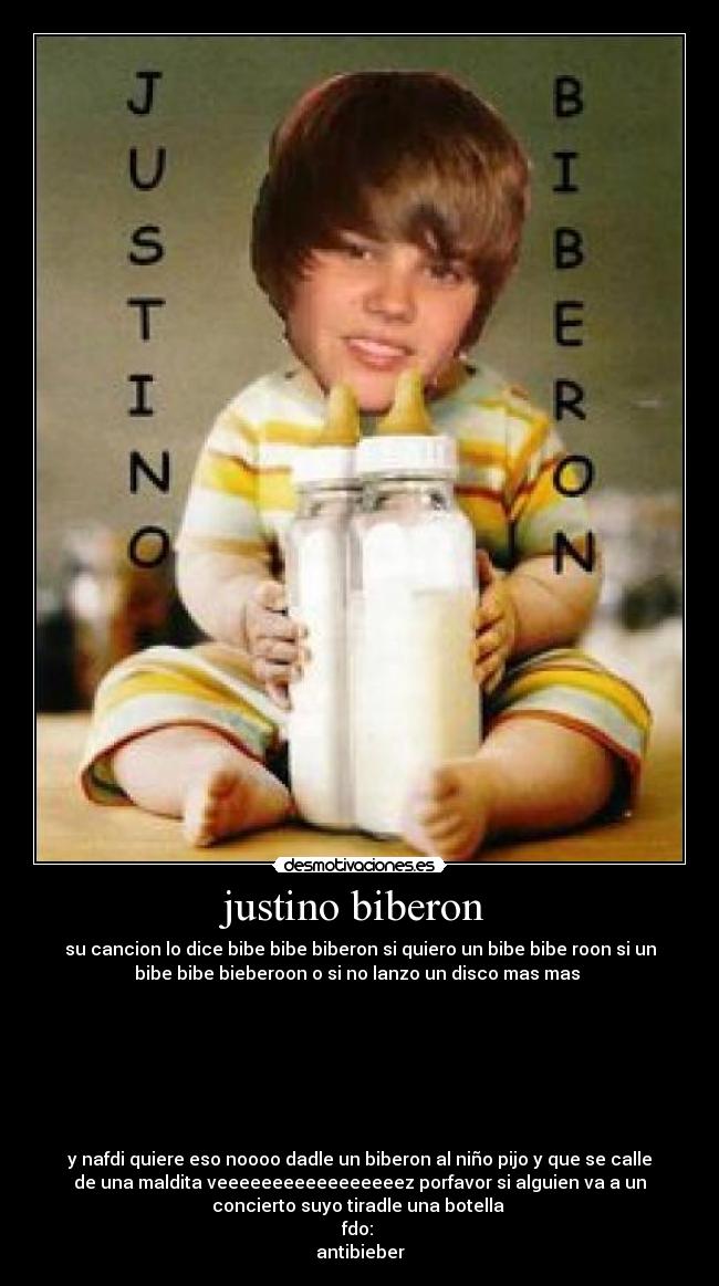 justino biberon -
