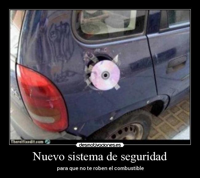 Nuevo sistema de seguridad - para que no te roben el combustible