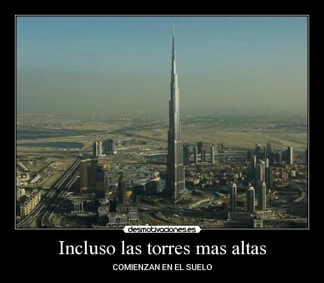 Incluso las torres mas altas -