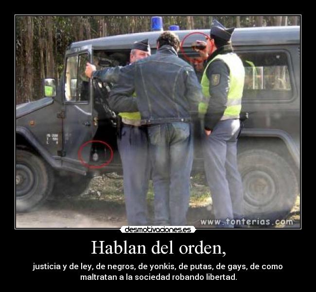 Hablan del orden, - 