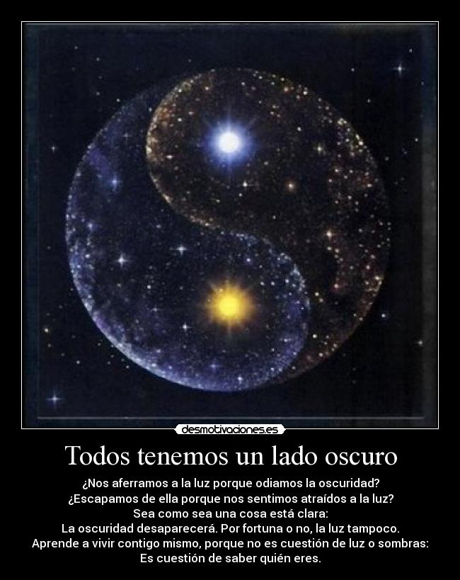 Todos tenemos un lado oscuro - 