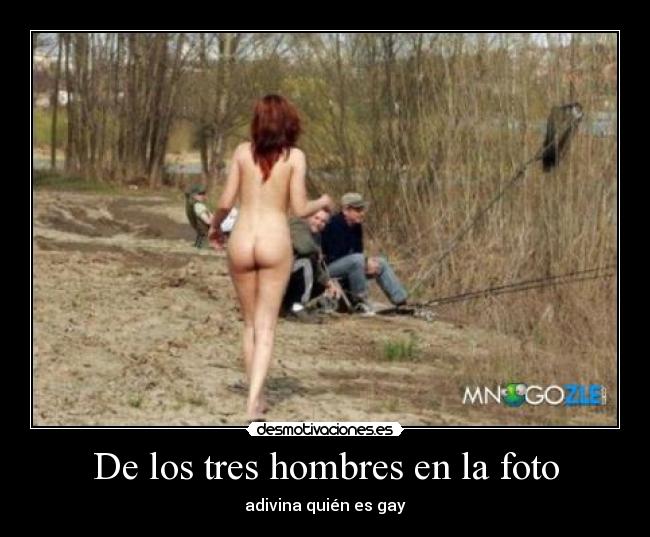 De los tres hombres en la foto - adivina quién es gay