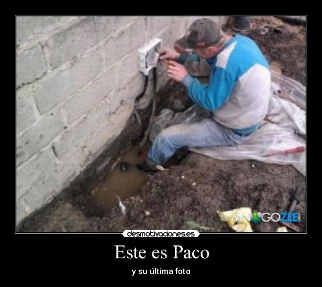 Este es Paco - y su última foto