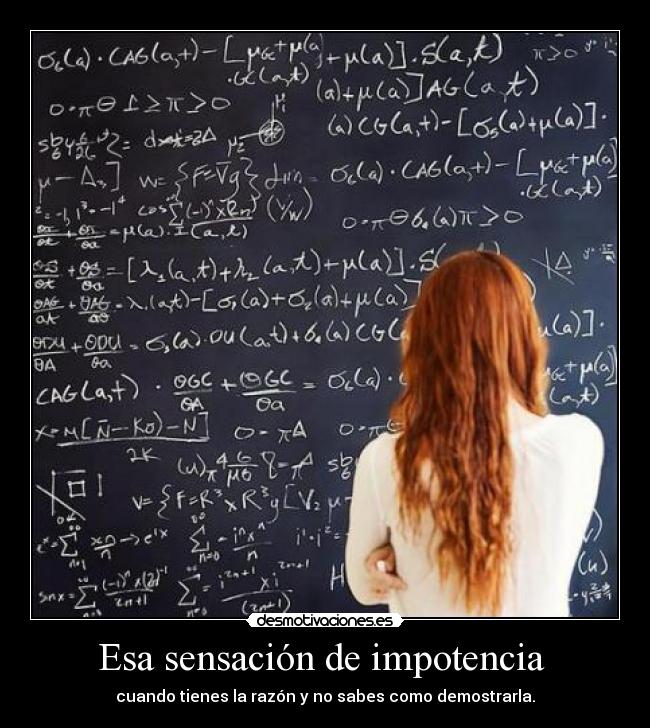 Esa sensación de impotencia  - 