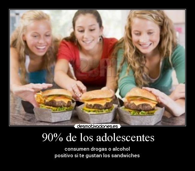90% de los adolescentes - 