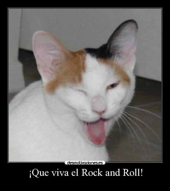 carteles rock que viva rock and roll desmotivaciones