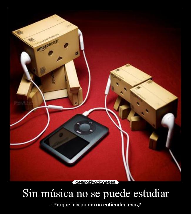 Sin música no se puede estudiar -