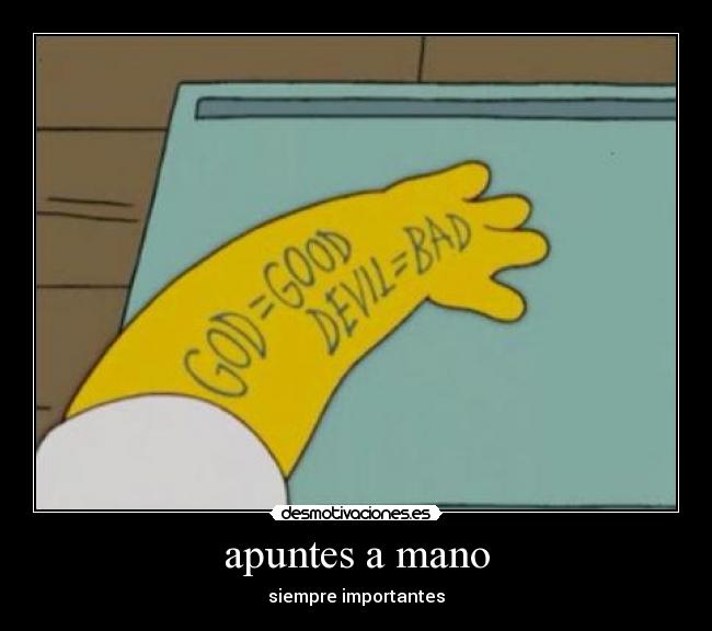 apuntes a mano -