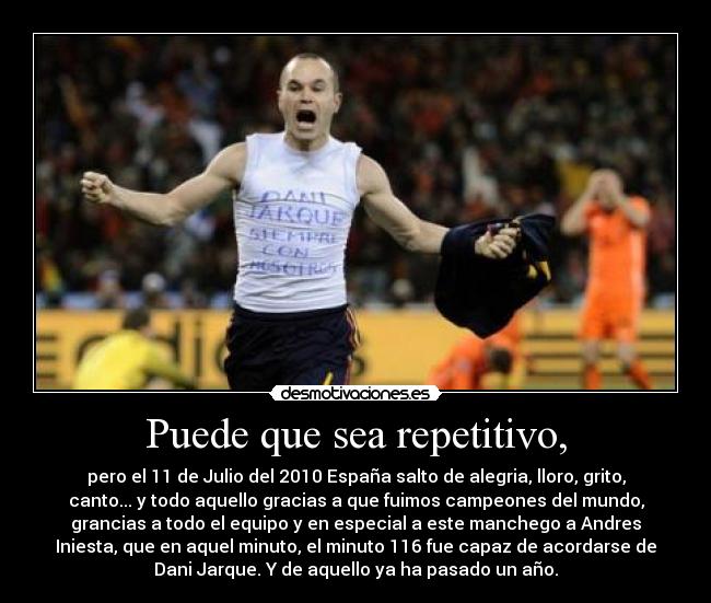 Puede que sea repetitivo, -