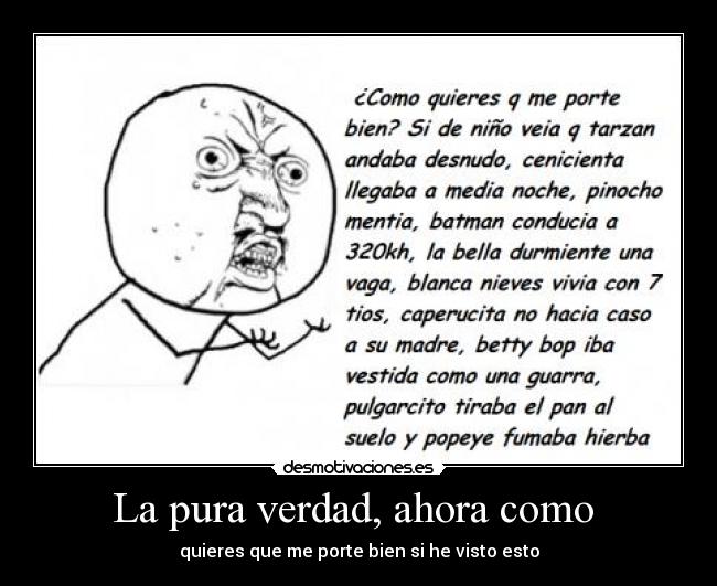 La pura verdad, ahora como -