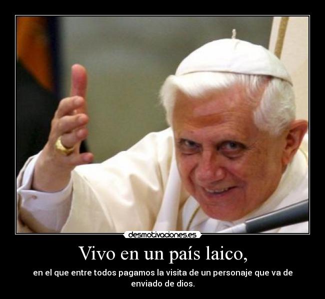 Vivo en un país laico, - 