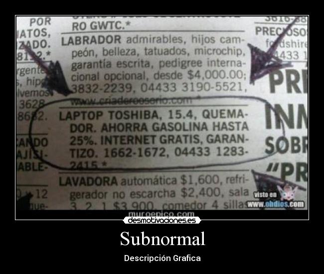 carteles subnormal desmotivaciones