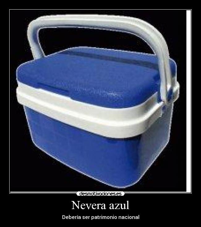 Nevera azul - 