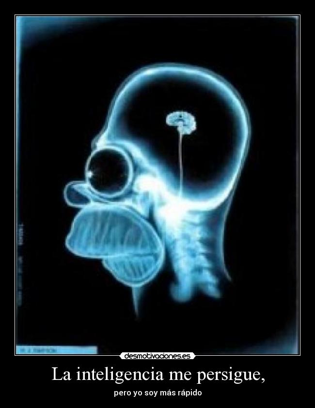 La inteligencia me persigue, - 