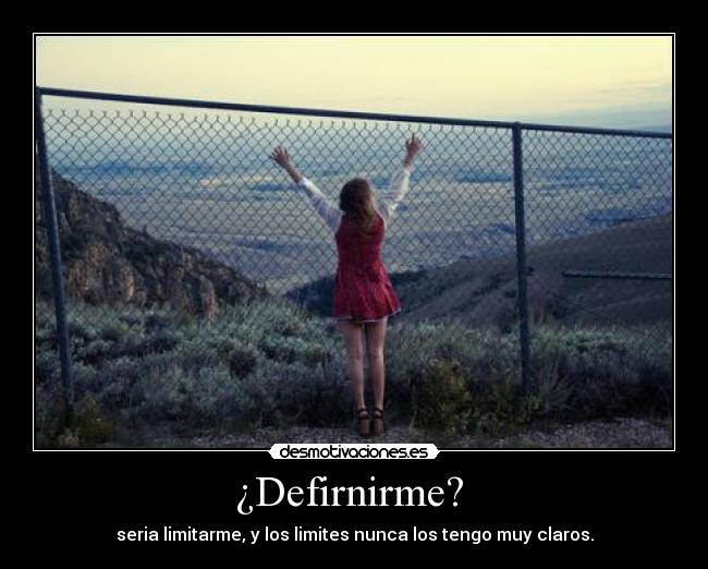 ¿Defirnirme?  - 