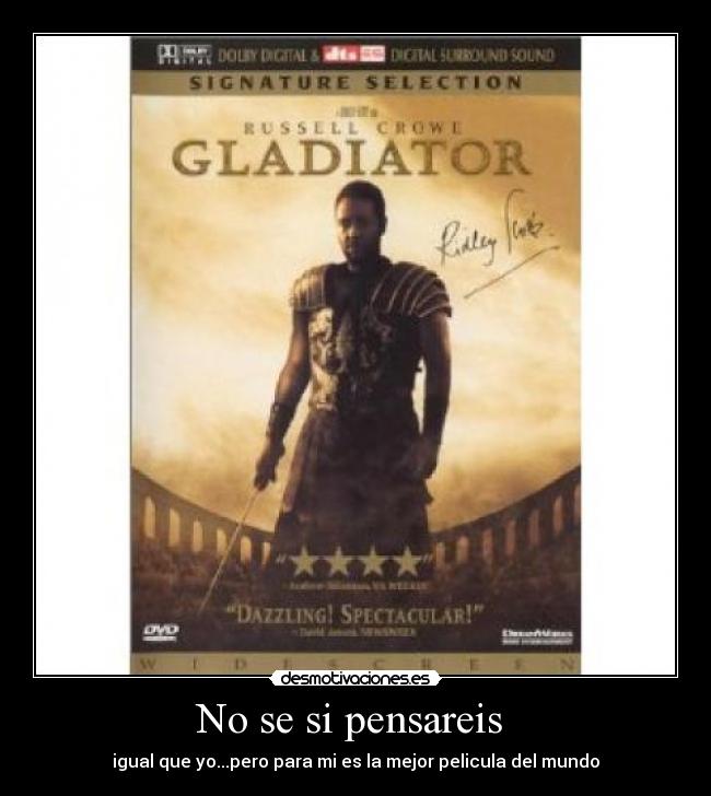 No se si pensareis -