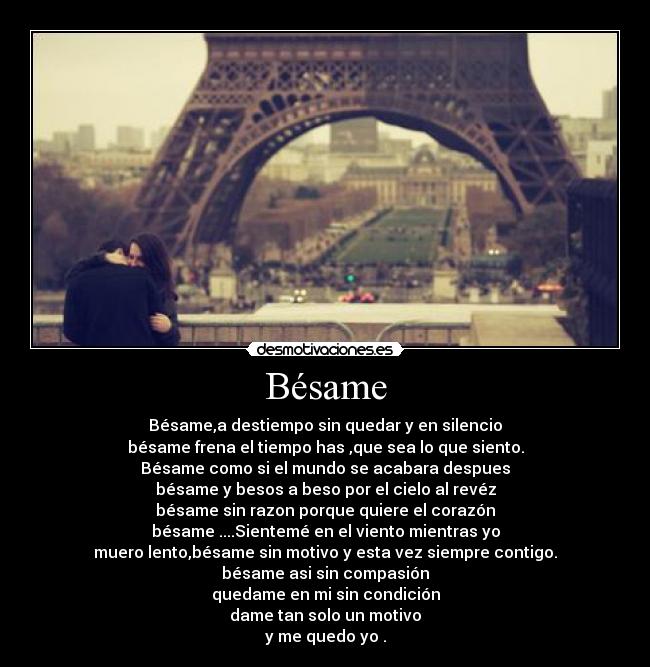 carteles besamee desmotivaciones