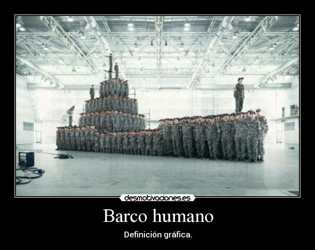 Barco humano -