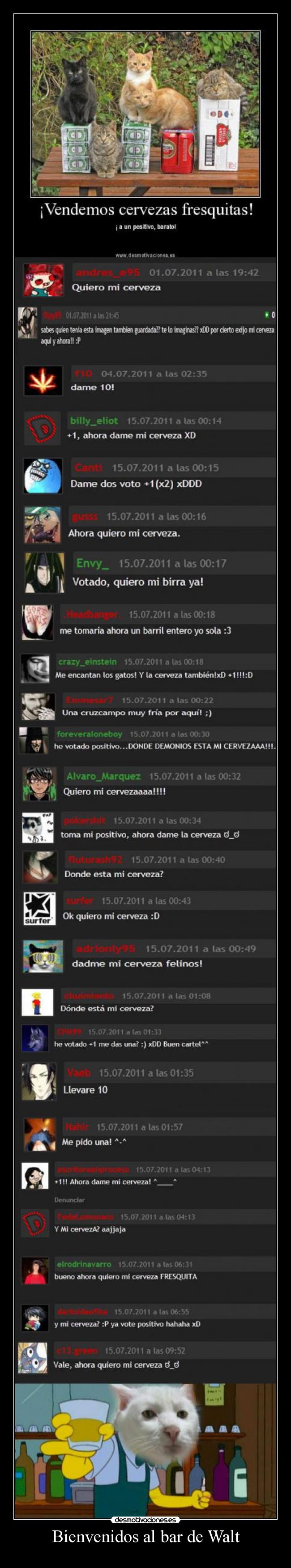 Bienvenidos al bar de Walt -
