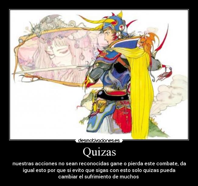 carteles final fantasy warrior light desmotivaciones