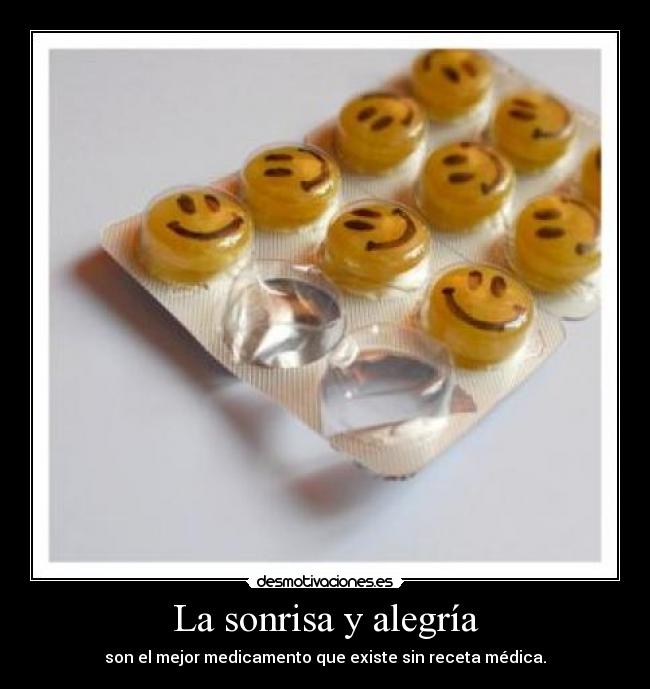 La sonrisa y alegría -