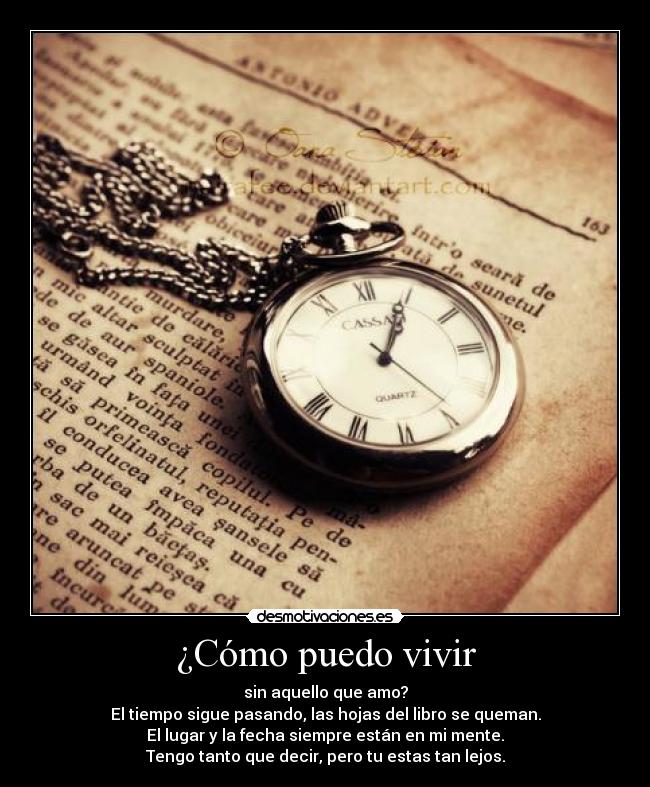 ¿Cómo puedo vivir - 