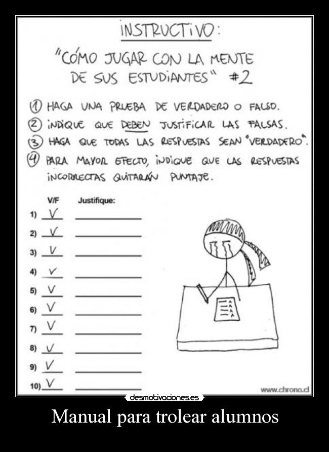 Manual para trolear alumnos - 