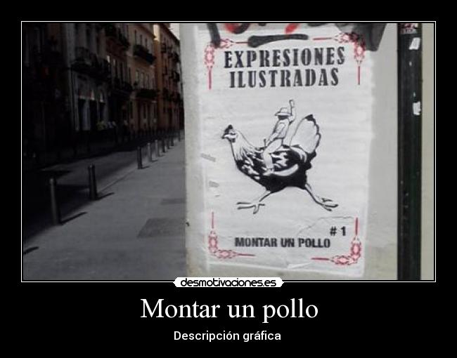 Montar un pollo - Descripción gráfica