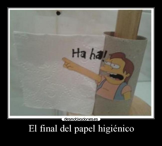 El final del papel higiénico -