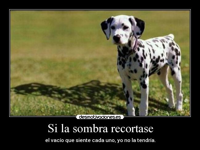 Si la sombra recortase - 