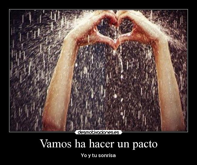 Vamos ha hacer un pacto -
