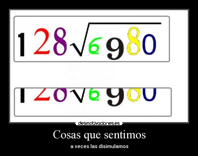 Cosas que sentimos -